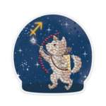 Мозаика алмазная  9*9 ФРЕЯ "Знаки зодиака.Стрелец" магнит   /ALVM-063            *367637