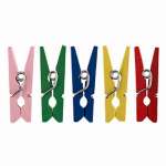 Прищепки декор. Mr.Painter 2,5см "Яркое ассорти"  25шт/уп   /DKN-04 ярк.асс      *348927