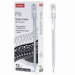 Ручка гел. HATBER "Pin" трехгран.корп, 0.5мм, белая   /GP_086981           *362625