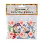 Прищепки декор. Blumentag "Розовые ромашки" 6шт, 3,5см   /WCRH-35-F66         *367565