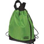 Мешок для обуви deVENTE "Monochrome" 36*43*9 см, черный с неоновым зеленым   /7040068             *312642