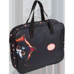 Папка д/тетрадей с ручками А4 deVENTE на молнии, текстиль "I See You" 36*28*8,   /8056512             *368091