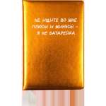 Зап. книжка А5  80л deVENTE "Я не батарейка" кл., иск.кожа , поролон, шелкогр   /2151522             *367957