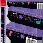 Линейка пласт. 16 см deVENTE "Funny Cats"   /5091526             *368030