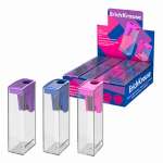 Точилка пласт. 1 отв. ERICH KRAUSE "City.Vivid" с контейнером,  ассорти   /60022               *359212