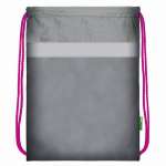 Мешок для обуви Creativiki 40,5*34 см, серый с роз. шнурком   /МО-МАЛР             *368422