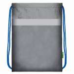 Мешок для обуви Creativiki 40,5*34 см, серый с син. шнурком   /МО-МАЛС             *368423