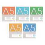 Тетрадь  40л кл. ЭКСМО "Новая классика" 5 видов   /ТК408640            *368849