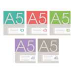 Тетрадь  40л лин. ЭКСМО "Новая классика" 5 видов   /ТЛ408644            *368850