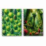 Зап. книжка А6  80л  SVETOCH спир.карт.обл. "Зеленый оазис"   /01189               *368708