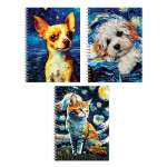 Зап. книжка А6  60л Академия Холдинг спир. твин.лак "Животинки"   /15531/3             *369226