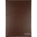 Ежедневник 2026г А5 168л. б/в Attomex фольга, коричневый   /2332662             *369479