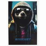 Блокнот  А6  на скобе 40л ФЕНИКС "Крутой ленивец" кл.   /68135               *364899