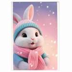 Блокнот  А6  на скобе 40л ФЕНИКС "Зайка зимой" кл.   /69592               *369310