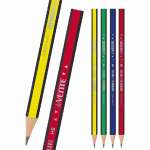 Карандаш HB deVENTE пластик. трехгран.,с черн. гранями, асс   /5032334             *350473