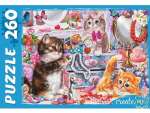 Пазлы  260 эл.340*240 Рыжий кот "Забавные котики"  уп.18*13*3,8см   /ПУ-2902             *365865
