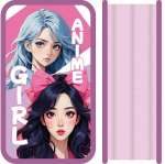 Пенал матерч. ПЧЁЛКА 3отд. бол. (190*105) тканевый торец "МОДНЫЕ ДЕВУШКИ"   /ПО-110              *366494