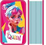 Пенал матерч. ПЧЁЛКА 3отд. бол. (190*105) тканевый торец "ЯРКАЯ ДЕВУШКА"   /ПО-110              *366496