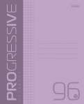Тетрадь  96л кл. HATBER "PROGRESSIVE Фиолетовая" пласт.обложка   /96Т5В1              *362603