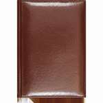 Ежедневник 2026г А5 168л. иск.кожа Attomex  "Visa" поролон,тиснение,коричневый   /2332629             *370249