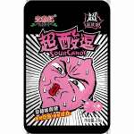 Леденцы кислые Sour Candy EXTRA SOUR 23 г  суперкислые, клубника   /9070405             *370144