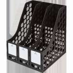 Лоток вертик. разб. 3 секц. Attomex, черный   /3040410             *370113