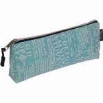 Пенал-космет. матерч. deVENTE "Text" 21*8*3,5см, мятный   /7026235             *336459