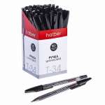 Ручка шар. HATBER "Т-34" прозр.корп, масл.черн, 0.7мм, черн.   /7CB_00041           *370004