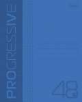 Тетрадь  48л кл. HATBER "PROGRESSIVE Синяя" с пласт.обл.   /48Т5В1              *350648