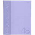 Тетрадь  48л кл. HATBER "PROGRESSIVE Фиолетовая" с пласт.обл.   /48Т5В1              *361346