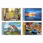 Альбом для рис. А4 40л спир. карт.мел. HATBER "Ассорти"  перфорация на отрыв   /40А4Всп             *369139