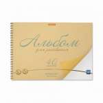 Альбом для рис. А4 40л спир. карт.мел. ERICH KRAUSE "Neon оранжевый" пласт. облож., перф.   /58607               *360558