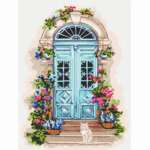 Картина по номерам Фрея (на картоне)   40 х  30 см "Уютное крыльцо"   /PKZ/PM-055          *370424