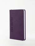 Зап. книжка А6-  80л  Альфа-тренд "Фиолетовая" иск.кожа, тисн.   /310197              *370783