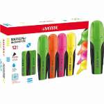 Текстовыделитель deVENTE 1-5мм, плоский, скошен, кауч. вставка,зеленый   /5045805             *337792