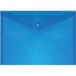 Папка-конверт на кн. А4  deVENTE 0,18 мм полупр. синий   /3071407             *338417