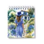 Скетчбук 166*175 80л пласт.обл. спир. SVETOCH "Лавандовые грезы" 100г/м, жест.подложка   /01378               *370963