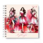 Скетчбук 205*205  30л спир. SVETOCH "Мода и стиль" 200г/м, жест.подложка   /01608               *370814