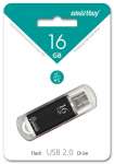 Флеш-накопитель 16 ГБ USB Smart Buy V-Cut Black   /SB16GBVC-K          *110229