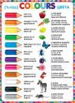 Плакат обучающий 70*50см МИР ОТКРЫТОК "COLOURS"   /0-02-277            *127999