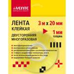 Клейкая лента  2-х сторон.  на пенной основе deVENTE "REPAIR & CRAFT" 20*3 м  (толщина 1мм), п/п   /4163502             *373291