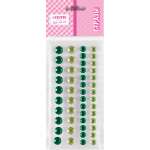Наклейки стразы deVENTE "DIY Two Tone Rhinestones" 6 и 8мм 48шт, т/св зеленый   /8002588             *373285