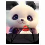 Подставка д/книг мет.  deVENTE "Sweet Panda" 17*16,5, металл. с рисунком   /8063635             *373598