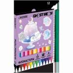 Фломастеры  12 цв. deVENTE "Ghost Meow" вент., к/к   /5081637             *373524