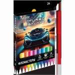 Фломастеры  24 цв. deVENTE "Turbo Galaxy" вент., к/к   /5083627             *373537